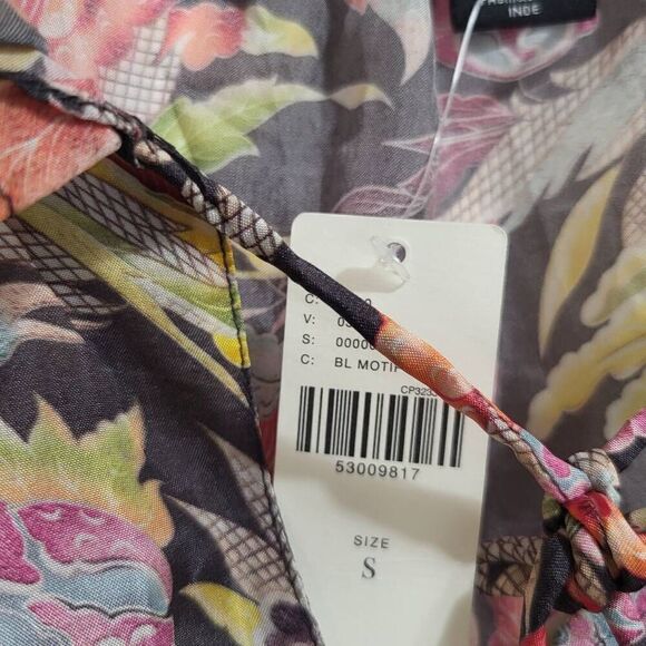 Tanvi Kedia Rashida Peasant Blouse sz sm - Picture 10 of 13